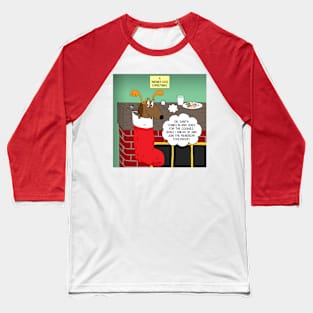 A Wiener Dog Christmas Baseball T-Shirt